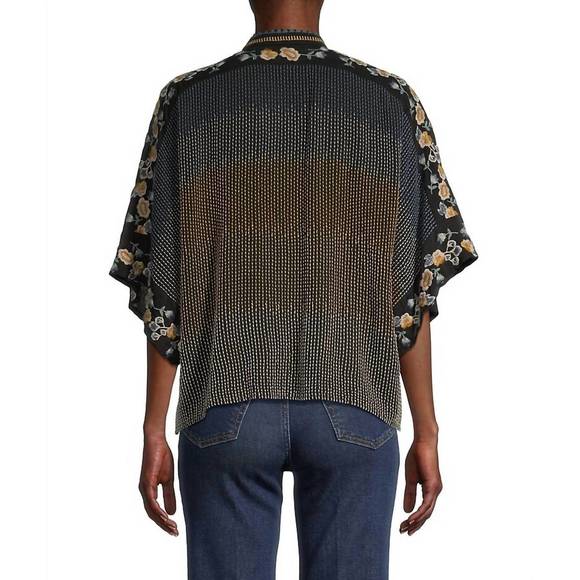 NEW JOHNNY WAS minerva blouse in black - Picture 3 of 5